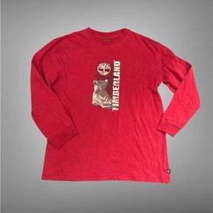 Timberland youth  Red Long Sleeve Shirt